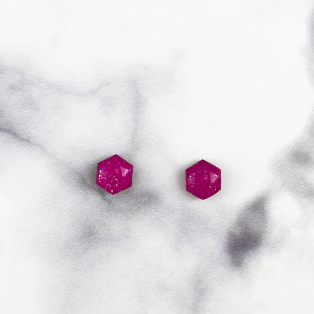 Resin Stud Earrings